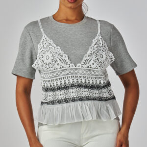Lace Layer Vibe Tee